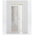Nova 1-Lite Braga Crema Matrix Laminated Modern Pocket Door - Doors and Beyond