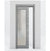 Nova 1-Lite Braga Olmo Matrix Laminated Modern Pocket Door - Doors and Beyond