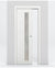 Nova 1-Lite V Braga Bianco Matrix Laminated Modern Pocket Door - Doors and Beyond
