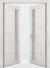 Nova 1-Lite V Braga  Crema Matrix CPL  Modern Double Pre-Hung Door