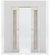 Nova 1-Lite V Braga Crema Matrix Laminated Modern Double Pocket Door - Doors and Beyond