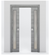 Nova 1-Lite V Braga Olmo Matrix Laminated Modern Double Pocket Door - Doors and Beyond