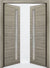 Nova 1-Lite V Braga Palissandro  Matrix CPL  Modern Double Pre-Hung Door