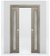 Nova 1-Lite V Braga Palissandro Matrix Laminated Modern Double Pocket Door - Doors and Beyond