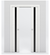 Nova 1G Braga Bianco Matrix Laminated Modern Double Pocket Door - Doors and Beyond