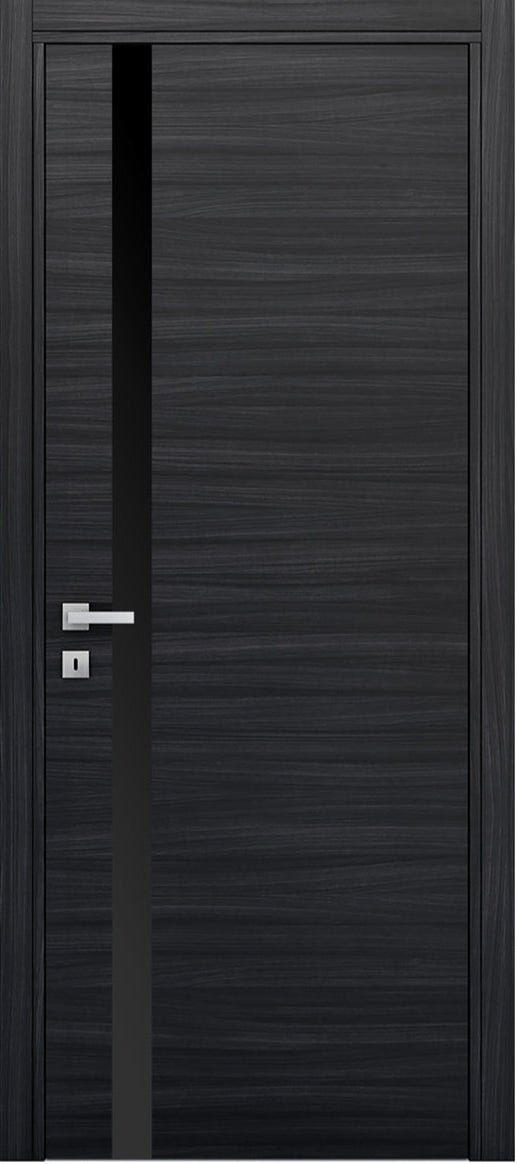 Nova 1G Braga Blu  Matrix CPL Modern Single Pre-hung Door - Doors and Beyond