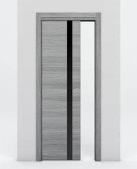 Nova 1G Braga Olmo Matrix Laminated Modern Pocket Door - Doors and Beyond