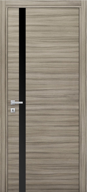 Nova 1G Braga Palissandro Matrix CPL Modern Single Pre-hung Door - Doors and Beyond