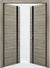 Nova 1G Braga Palissandro  Matrix CPL  Modern Double Pre-Hung Door