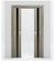 Nova 1G Braga Palissandro Matrix Laminated Modern Double Pocket Door - Doors and Beyond