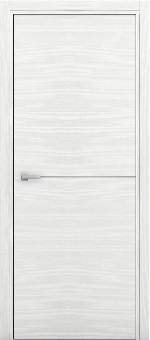Nova 1H Braga Bianco Matrix CPL Modern Single Pre-hung Door - Doors and Beyond