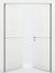 Nova 1H Braga Bianco Matrix CPL Modern Double Pre-Hung Door