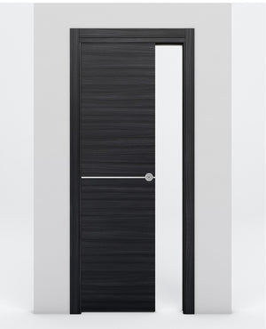 Nova 1H Braga Blu Matrix Laminated Modern Pocket Door - Doors and Beyond