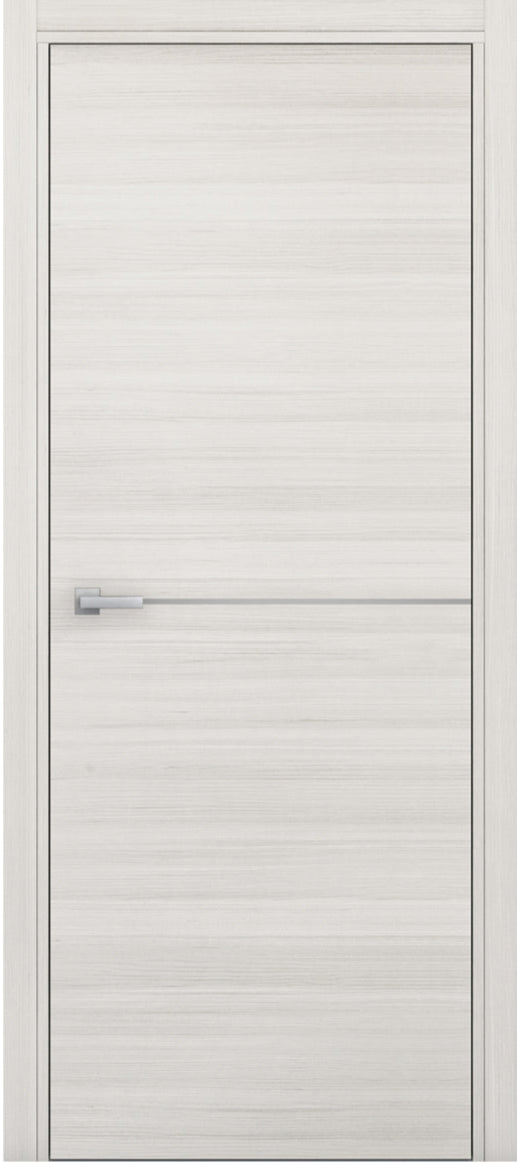 Nova 1H Braga Crema Matrix CPL Modern Single Pre-hung Door - Doors and Beyond