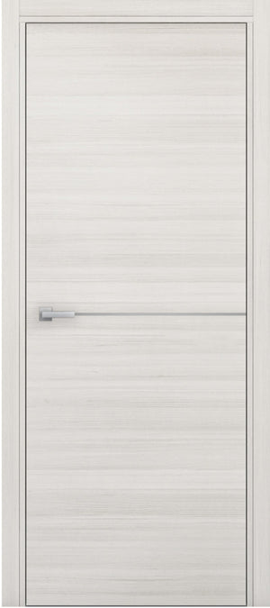 Nova 1H Braga Crema Matrix CPL Modern Single Pre-hung Door - Doors and Beyond