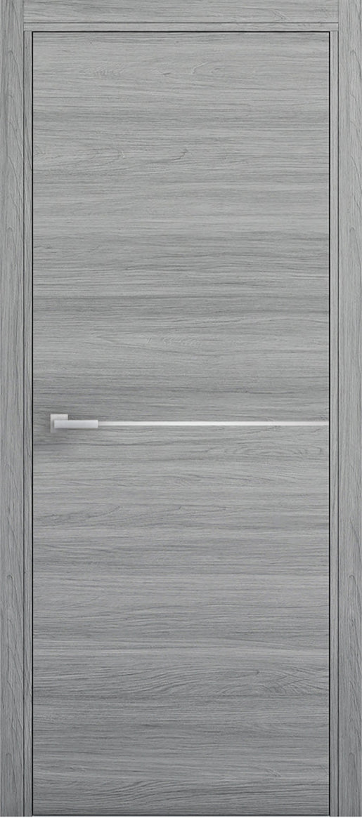 Nova 1H Braga Olmo Matrix CPL Modern Single Pre-hung Door - Doors and Beyond