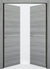 Nova 1H Braga Olmo Matrix CPL  Modern Double Pre-Hung Door
