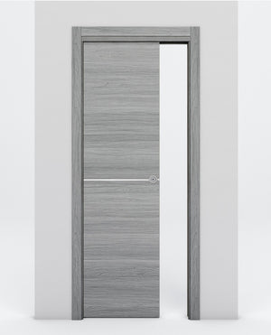 Nova 1H Braga Olmo Matrix Laminated Modern Pocket Door - Doors and Beyond