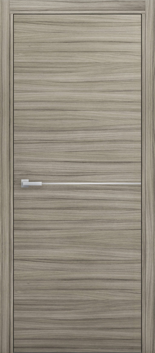 Nova 1H Braga Palissandro  Matrix CPL Modern Single Pre-hung Door - Doors and Beyond