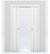 Nova 1V Braga Bianco Matrix Laminated Modern Double Pocket Door - Doors and Beyond