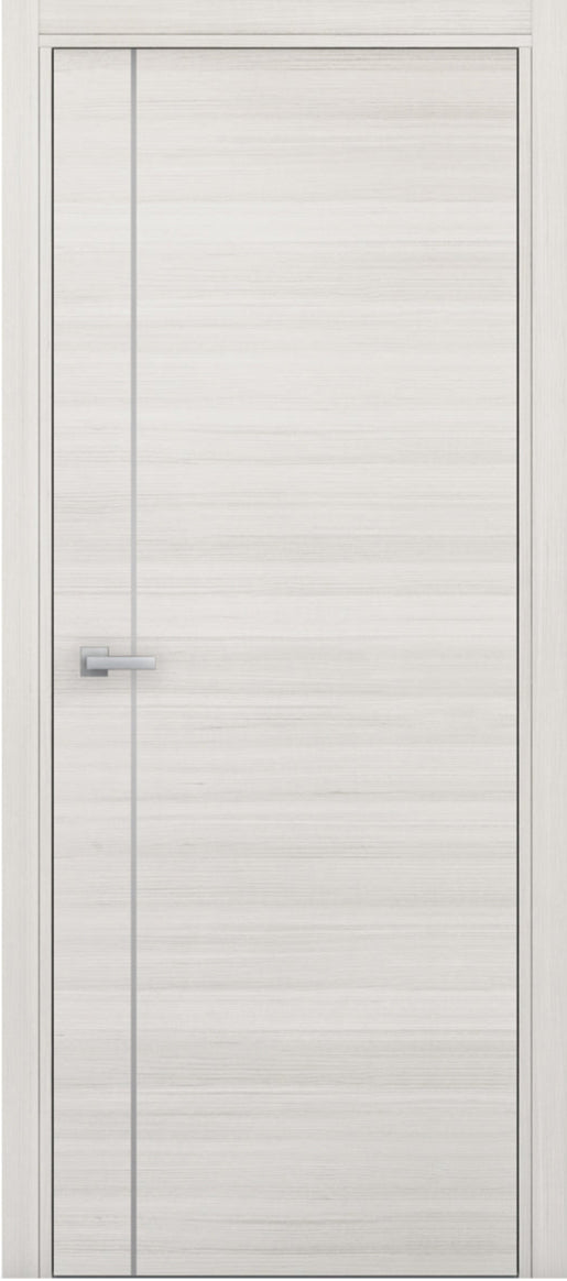 Nova 1V Braga Crema Matrix CPL Modern Single Pre-hung Door - Doors and Beyond