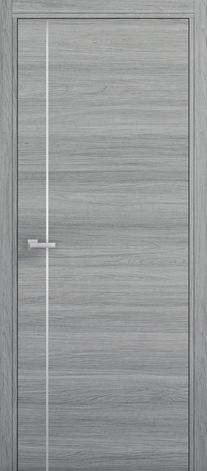 Nova 1V Braga Olmo Matrix CPL Modern Single Pre-hung Door - Doors and Beyond