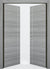 Nova 1V Braga Olmo Matrix CPL  Modern Double Pre-Hung Door