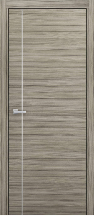 Nova 1V Braga Palissandro  Matrix CPL Modern Single Pre-hung Door - Doors and Beyond