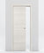 Nova 1VR Braga Crema Matrix Laminated Modern Pocket Door - Doors and Beyond