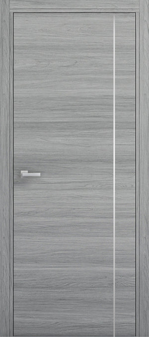 Nova 1VR Braga Olmo Matrix CPL Modern Single Pre-hung Door - Doors and Beyond