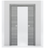 Nova 1VR Braga Olmo Matrix Laminated Modern Double Pocket Door - Doors and Beyond