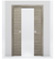 Nova 1VR Braga Palissandro Matrix Laminated Modern Double Pocket Door - Doors and Beyond