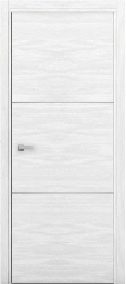 Nova 2H Braga Bianco Matrix CPL Modern Single  Pre-hung Door - Doors and Beyond