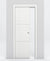 Nova 2H Braga Bianco Matrix Laminated Modern Pocket Door - Doors and Beyond