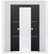 Nova 2H Braga Blu Matrix Laminated Modern Double Pocket Door - Doors and Beyond