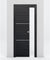 Nova 2H Braga Blu Matrix Laminated Modern Pocket Door - Doors and Beyond