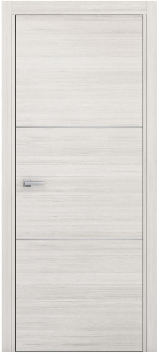 Nova 2H Braga Crema Matrix CPL Modern Single Pre-hung Door - Doors and Beyond