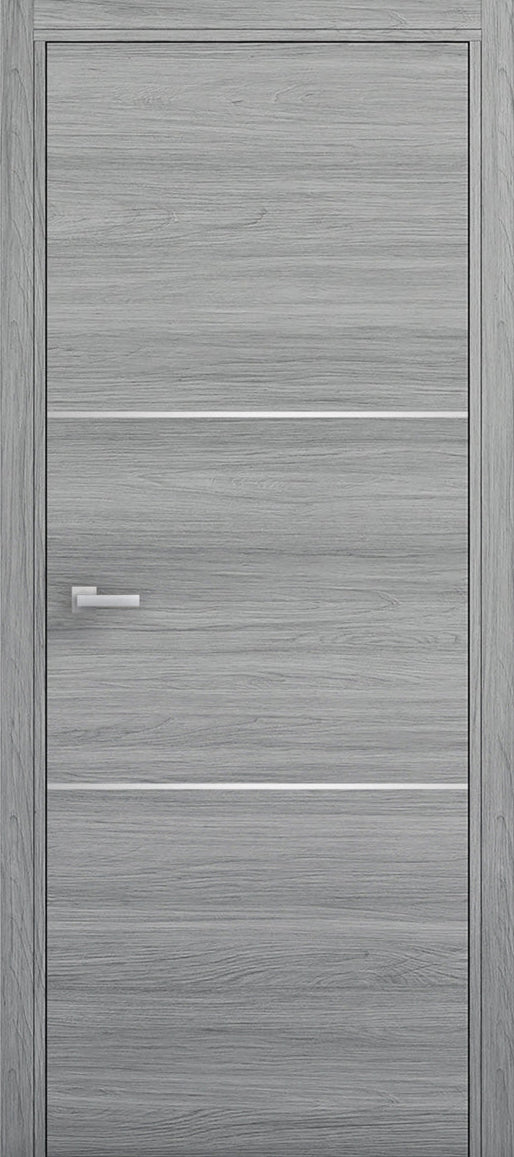 Nova 2H Braga Olmo Matrix CPL Modern Single Pre-hung Door - Doors and Beyond