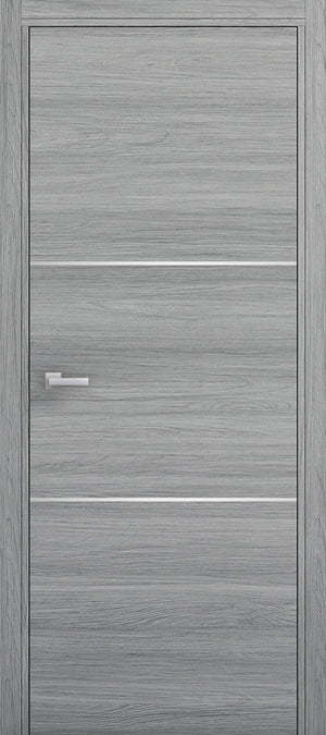 Nova 2H Braga Olmo Matrix CPL Modern Single Pre-hung Door - Doors and Beyond