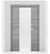 Nova 2H Braga Olmo Matrix Laminated Modern Double Pocket Door - Doors and Beyond