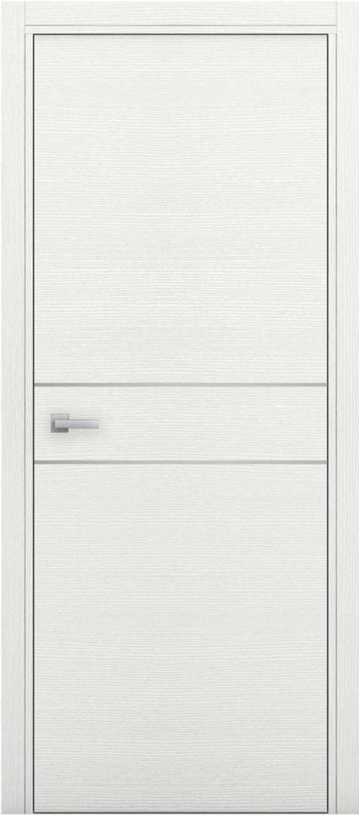 Nova 2HC Braga Bianco Matrix CPL Modern Single Pre-hung Door - Doors and Beyond
