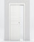 Nova 2HC Braga Bianco Matrix Laminated Modern Pocket Door - Doors and Beyond