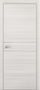 White door with a silver handle on a white background