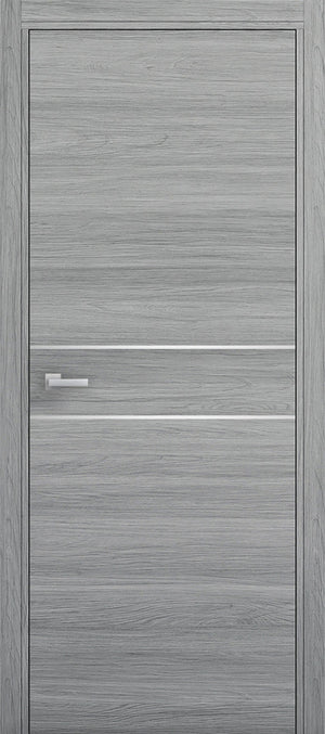 Nova 2HC Braga Olmo Matrix CPL Modern Single Pre-hung Door - Doors and Beyond