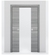 Nova 2HC Braga Olmo Matrix Laminated Modern Double Pocket Door - Doors and Beyond