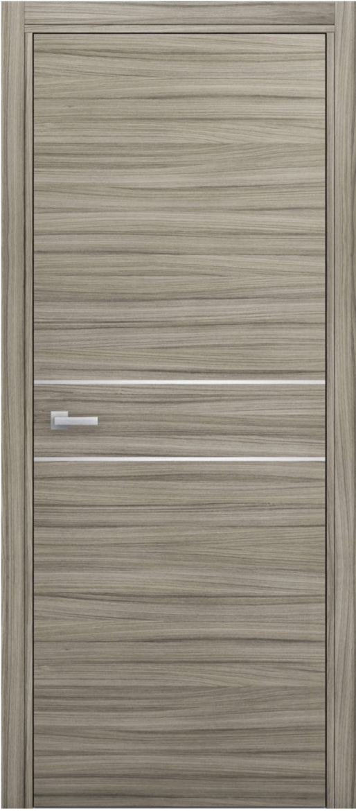Nova 2HC Braga Palissandro  Matrix CPL Modern Single Pre-hung Door - Doors and Beyond