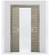Nova 2HC Braga Palissandro Matrix Laminated Modern Double Pocket Door - Doors and Beyond