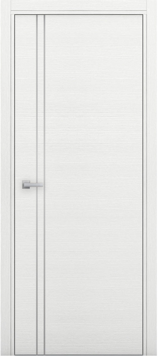 Nova 2V  Braga Bianco Matrix CPL Modern Single Pre-hung Door - Doors and Beyond