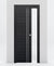 Nova 2V Braga Blu Matrix Laminated Modern Pocket Door - Doors and Beyond