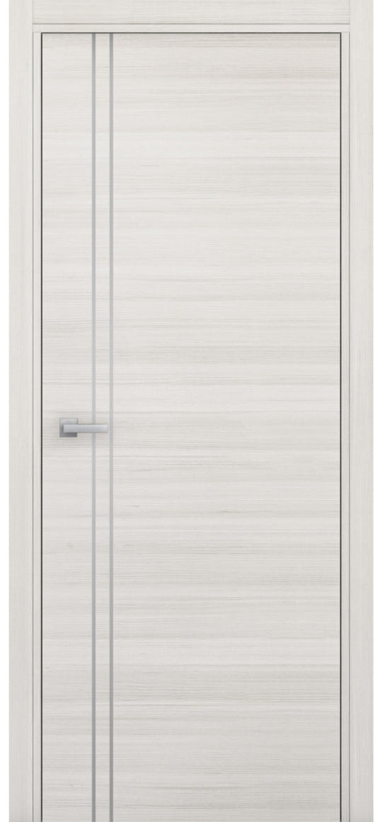 Nova 2V Braga Crema Matrix CPL Modern Single Pre-hung Door - Doors and Beyond